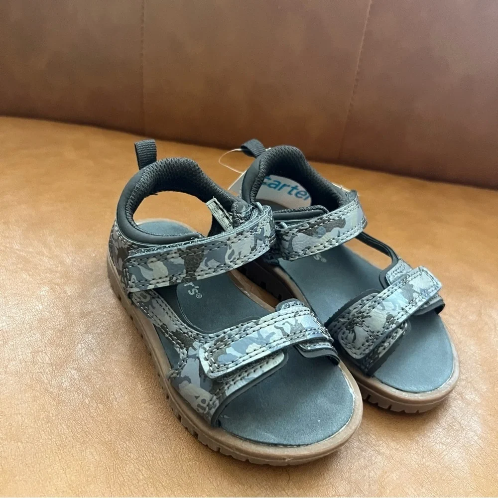Carter's Gabriel Toddler Boys' Sz 7M Sandals Kids Camouflage Sandals NWT